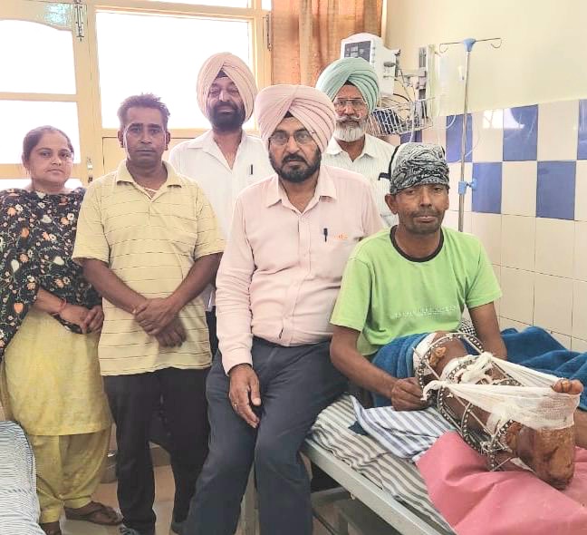 With the support of donors, the life of a patient from a poor family of Dhamai village was saved